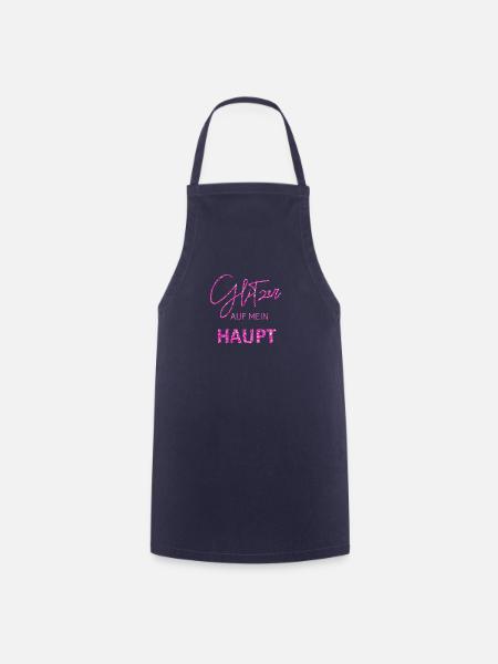 Glitzer auf mein Haupt! - Kochschürze - Navy