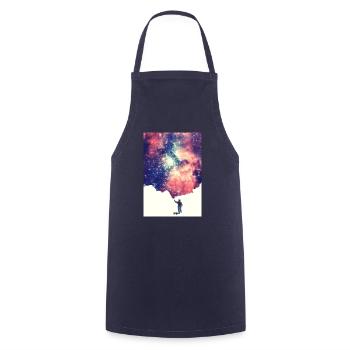 Painting the universe - Handycase - Tablier de cuisine - marine - Devant - AI Model Male 185 dark (185cm)
