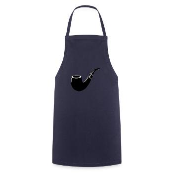Pfeife - Kochschürze - Navy - Vorne - AI Model Male 185 dark (185cm)