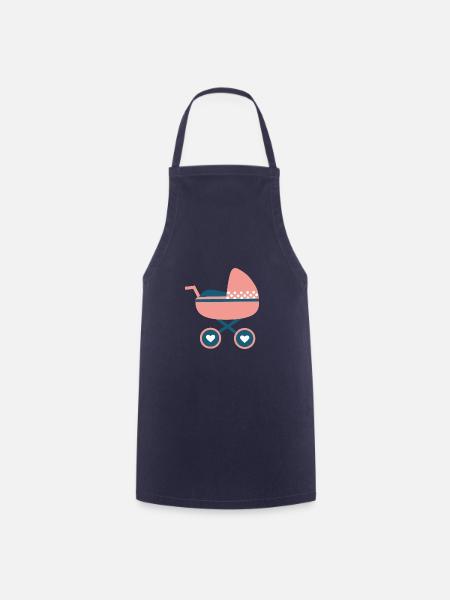 Baby Geburt Geschenke - Kochschürze - Navy