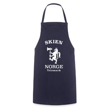 Skien Norge, Norvège - Tablier de cuisine - marine - Devant - AI Model Male 185 dark (185cm)