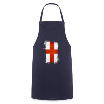 Angleterre Royaume-Uni Londres Anglais britannique Royaume-Uni - Tablier de cuisine - marine - Devant - AI Model Male 185 dark (185cm)