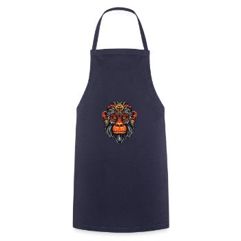 Monkey Portrait - Cooking Apron - navy - Front - AI Model Male 185 dark (185cm)