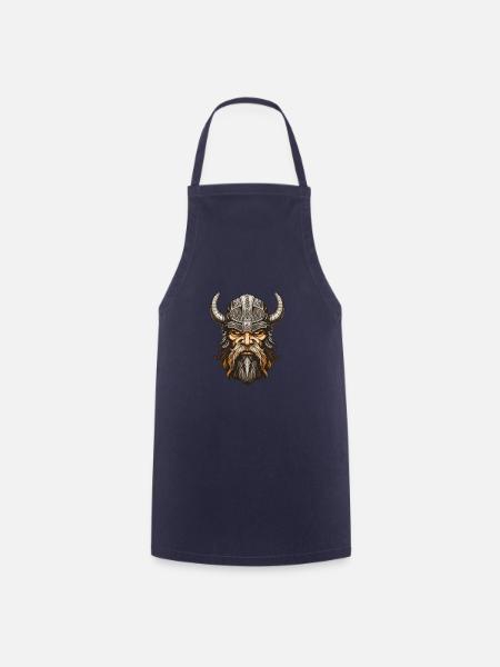 Wikinger Krieger Valhalla Odin - Kochschürze - Navy