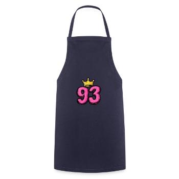 93 Number Jersey Crown - Cooking Apron - navy - Front - AI Model Male 185 dark (185cm)