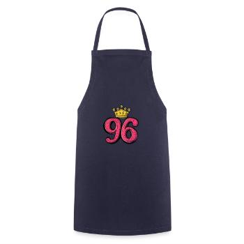 96 Numéro Jersey Couronne - Tablier de cuisine - marine - Devant - AI Model Male 185 dark (185cm)