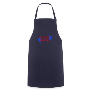 padel tennis play hard slogan logo - Tablier de cuisine - marine - Devant - AI Model Male 185 dark (185cm)