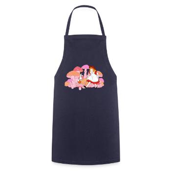 Alice In Wonderland With Benny Bunny On Tour - Cooking Apron - navy - Front - AI Model Male 185 dark (185cm)