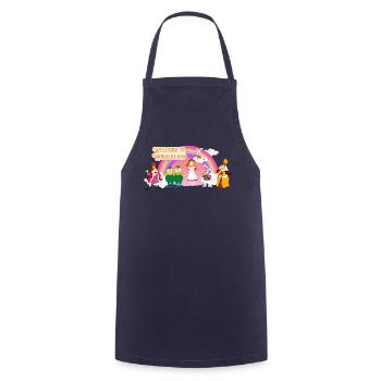 Alice Au Pays Des Merveilles Monde Fantastique - Tablier de cuisine - marine - Devant - AI Model Male 185 dark (185cm)
