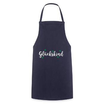 GLÜCKSKIND - Kochschürze - Navy - Vorne - AI Model Male 185 dark (185cm)
