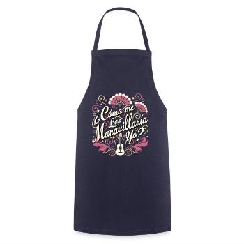 How I Would - Cooking Apron - navy - Front - AI Model Male 185 dark (185cm)