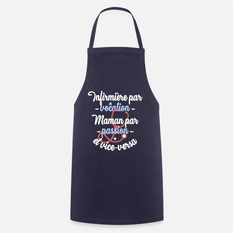 Maman infirmière - Tablier de cuisine - marine