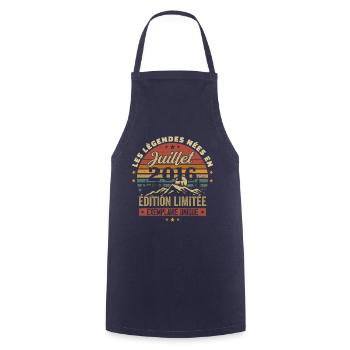 July 2016 Vintage Anniversary 2016 July - Cooking Apron - navy - Front - AI Model Male 185 dark (185cm)