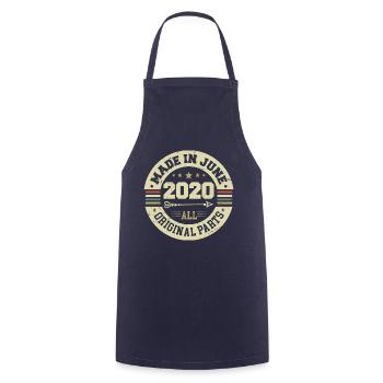 June 2020 Birthday Gift June 2020 June 2020 - Cooking Apron - navy - Front - AI Model Male 185 dark (185cm)