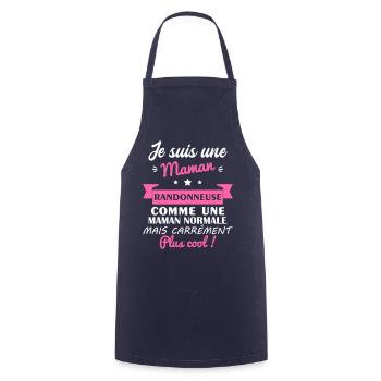 maman randonneuse, cadeau fête des mères - Tablier de cuisine - marine - Devant - AI Model Male 185 dark (185cm)