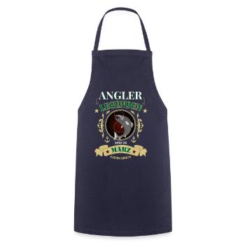 Angler März Legenden - Kochschürze - Navy - Vorne - AI Model Male 185 dark (185cm)