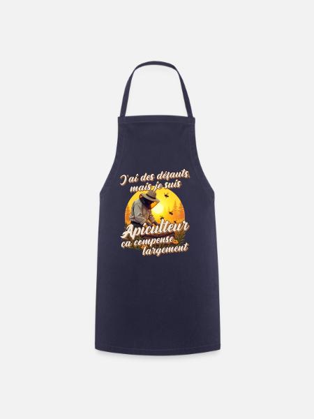 Apiculteur cadeau humoristique apiculture abeilles - Tablier de cuisine - marine