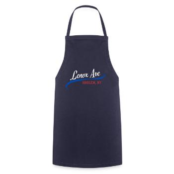 Série Quartier – Lenox Ave - Tablier de cuisine - marine - Devant - AI Model Male 185 dark (185cm)