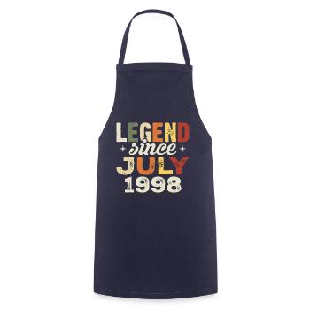 July 1998 Birthday Gift July 1998 Birthday - Cooking Apron - navy - Front - AI Model Male 185 dark (185cm)