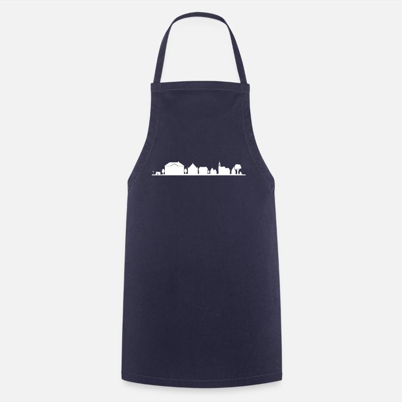 Dein Dorf - Deine Skyline - Kochschürze - Navy