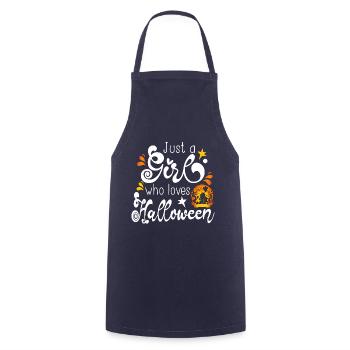 Halloween Girl November Gift Cadeau - Tablier de cuisine - marine - Devant - AI Model Male 185 dark (185cm)