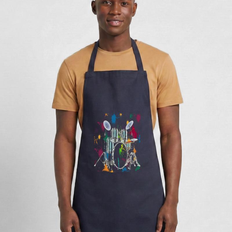 Drums Drum Set Drummer Drums Graphic Design Cooking Apron