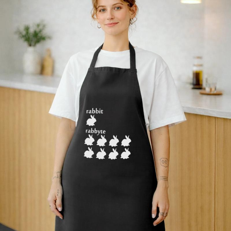 Programmer computer scientist byte rabbit gift Cooking Apron