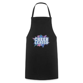 CheerLeader explosion - Cooking Apron - black - Front - AI Model Male 185 dark (185cm)