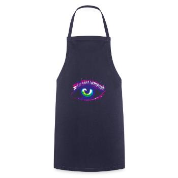 œil - Tablier de cuisine - marine - Devant - AI Model Male 185 dark (185cm)