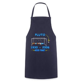 Never Forget Pluto Lustiges Planet Pluto - Kochschürze - Navy - Vorne - AI Model Male 185 dark (185cm)