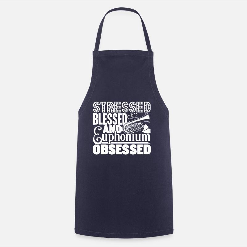 Blessed And Euphonium Obsessed - Cooking Apron - navy
