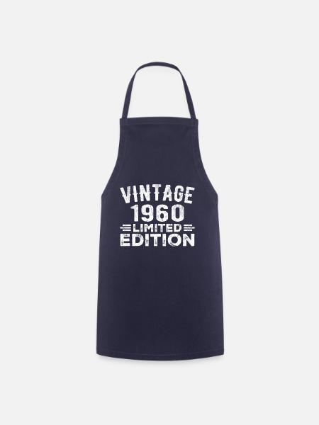 Année de naissance 1960 Année de naissance Millésime 1960 - Tablier de cuisine - marine