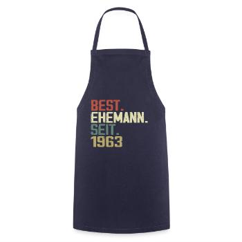 Best Ehemann Seit 1963 Geburtstagsgeschenk 1963 - Kochschürze - Navy - Vorne - AI Model Male 185 dark (185cm)