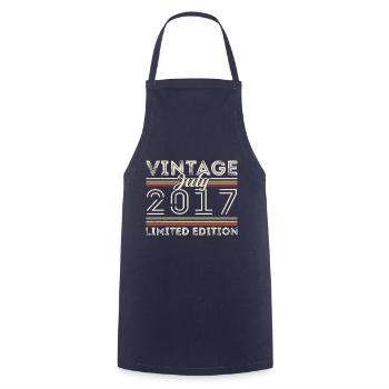 Juli 2017 Juli Geburtstagsgeschenk Juli 2017 - Kochschürze - Navy - Vorne - AI Model Male 185 dark (185cm)