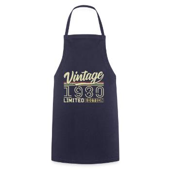 Legend since 1980 Born 1980 Birthday 44 years old - Cooking Apron - navy - Front - AI Model Male 185 dark (185cm)