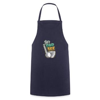 Lets Par, Tee Golfer, Funny Golf Club - Cooking Apron - navy - Front - AI Model Male 185 dark (185cm)