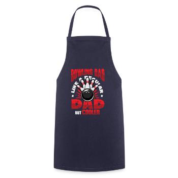 Bowling Dad, Wie Ein Normaler Dad, Aber Cooler - Kochschürze - Navy - Vorne - AI Model Male 185 dark (185cm)