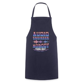 Sound engineer - Cooking Apron - navy - Front - AI Model Male 185 dark (185cm)