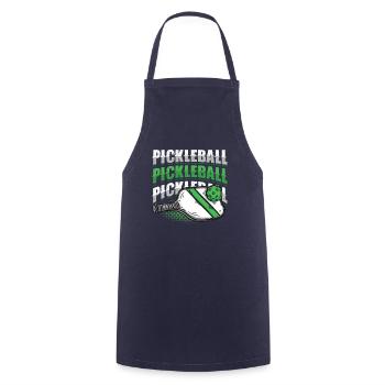 Pickleball-Liebhaber - Kochschürze - Navy - Vorne - AI Model Male 185 dark (185cm)