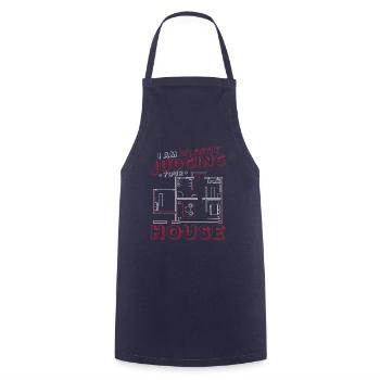 Je juge silencieusement votre architecte de maison - Tablier de cuisine - marine - Devant - AI Model Male 185 dark (185cm)