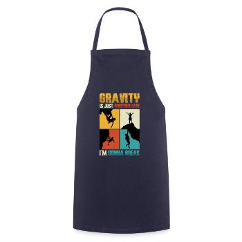 Anti-schwerkraft-bouldern, Felsklettern - Kochschürze - Navy - Vorne - AI Model Male 185 dark (185cm)