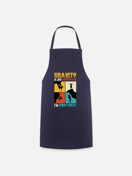 Anti-schwerkraft-bouldern, Felsklettern - Kochschürze - Navy