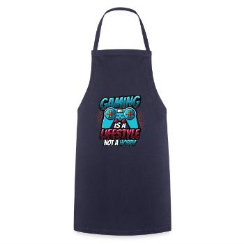 Gaming is a lifestyle, not a hobby - Cooking Apron - navy - Front - AI Model Male 185 dark (185cm)