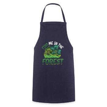 Find Me In The Forest - Waldliebhaber - Kochschürze - Navy - Vorne - AI Model Male 185 dark (185cm)
