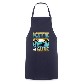 Kite And Glide, Kitesurfing - Kochschürze - Navy - Vorne - AI Model Male 185 dark (185cm)