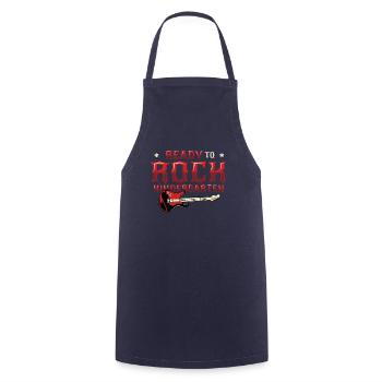 Ready To Rock Kindergarten, First Day - Cooking Apron - navy - Front - AI Model Male 185 dark (185cm)