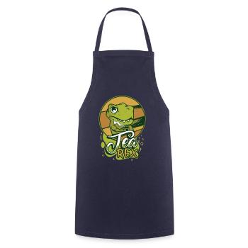 Tea Expert Tea Drinker Tea Addict Tea Enthusiast - Cooking Apron - navy - Front - AI Model Male 185 dark (185cm)