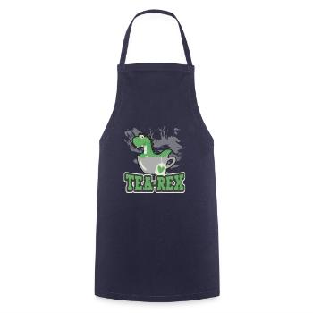 Tea Expert Tea Drinker Tea Addict Tea Enthusiast - Cooking Apron - navy - Front - AI Model Male 185 dark (185cm)