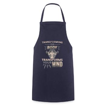 La transformation de votre corps façonne votre - Tablier de cuisine - marine - Devant - AI Model Male 185 dark (185cm)