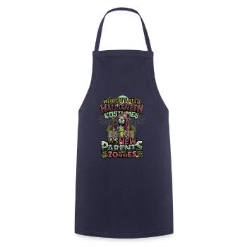 No Halloween costume, just Halloween for parents - Cooking Apron - navy - Front - AI Model Male 185 dark (185cm)